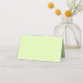 Elegant Sage Green Bow Bridal Shower Table プレイスカード (裏面)