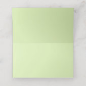 Elegant Sage Green Bow Bridal Shower Table プレイスカード (内部開封)
