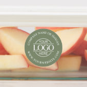 Elegant Sage Green Business Logo Promotional ラベル (貼付)