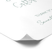 Elegant Sage Green Card and Gift Poster ポスター (角)