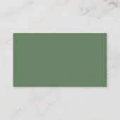 Elegant Sage Green Eucalyptus Wedding Folded Place プレイスカード (裏面)