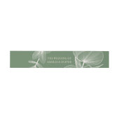 Elegant Sage Green Eucalyptus Wedding Invitation  招待状ベリーバンド (フラット)
