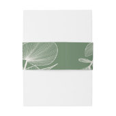 Elegant Sage Green Eucalyptus Wedding Invitation  招待状ベリーバンド (裏面例)