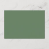 Elegant Sage Green Eucalyptus Wedding RSVP Reply C (裏面)