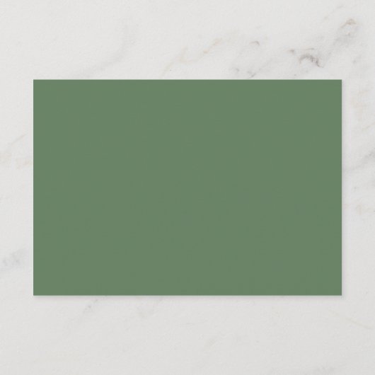 Elegant Sage Green Eucalyptus Wedding RSVP Reply C (裏面)