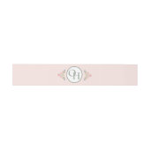Elegant Sage Green Floral Belly Band 招待状ベリーバンド (フラット)