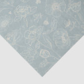 Elegant Sage Green Floral Gift 薄葉紙 (詳細)