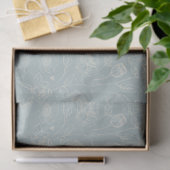 Elegant Sage Green Floral Gift 薄葉紙 (ギフト)