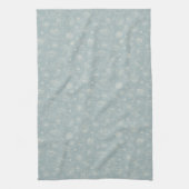 Elegant Sage Green Floral Kitchen Towel キッチンタオル (縦)