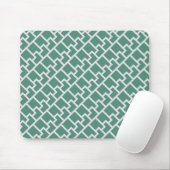Elegant Sage Green Geometric Pattern マウスパッド (マウス)