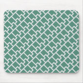 Elegant Sage Green Geometric Pattern マウスパッド (正面)