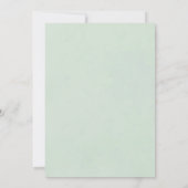 Elegant Sage Green Islamic Arch Iftar Dinner 招待状 (裏面)