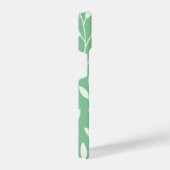“Elegant Sage Green Leaf Phone Case with Trendy iPhoneケース (右側面)