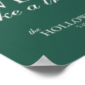 Elegant Sage Green Love is Sweet Wedding Dessert ポスター (角)