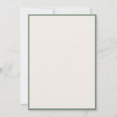 Elegant Sage Green Old Money Wedding 招待状 (裏面)