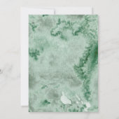 Elegant Sage Green Rose Floral 50th Anniversary 招待状 (裏面)