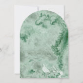 Elegant Sage Green Rose Floral Sweet 16 Party 招待状 (裏面)