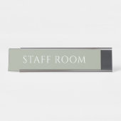 Elegant Sage Green Staff Room Name Plate デスクネームプレート (正面)