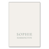 Elegant Sage Green Wedding Place Card テーブルナンバー (正面)
