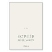 Elegant Sage Green Wedding Table Number Card テーブルナンバー (正面)