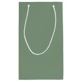 Elegant Sage Green Wedding Thank You スモールペーパーバッグ (裏面)