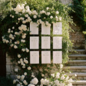 Elegant Sage Green & White Wedding Table Number 招待状