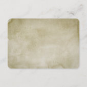 Elegant Sage Terracotta Floral Bridal Registry  エンクロージャーカード (裏面)