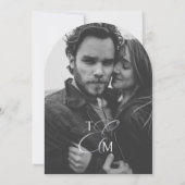 Elegant Sage & White Classic Script Wedding 招待状 (裏面)