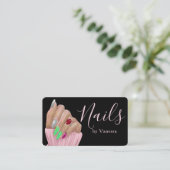 Elegant Salon Branding Premium Nail Artist 名刺 (スタンド正面)