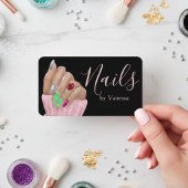 Elegant Salon Branding Premium Nail Artist 名刺