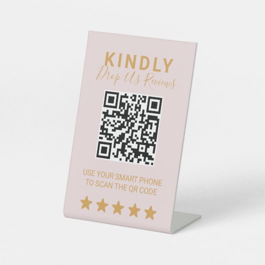 Elegant Salon Social Media Display Stand 台座サイン (正面)