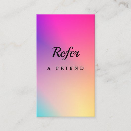 Elegant Salon & Spa Referral Card 紹介カード (正面)