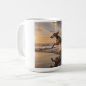 Elegant Saluki Coffee Mug コーヒーマグカップ (正面左)