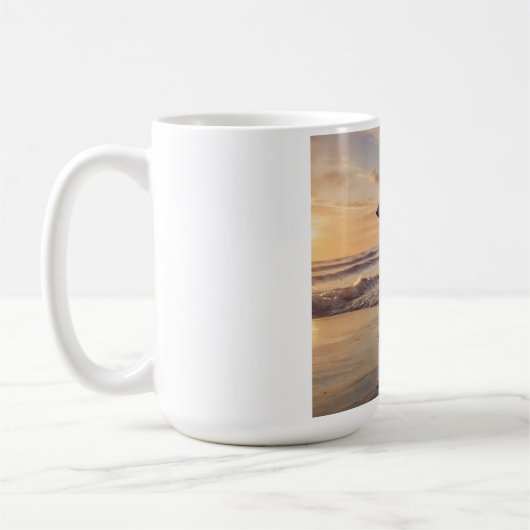 Elegant Saluki Coffee Mug コーヒーマグカップ (左)