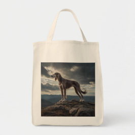 Elegant Saluki Grocery Tote トートバッグ