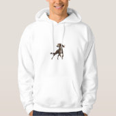 Elegant Saluki Hoodie パーカ (正面)