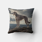 Elegant Saluki Throw Pillow クッション (裏面)