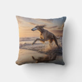Elegant Saluki Throw Pillow クッション (正面)