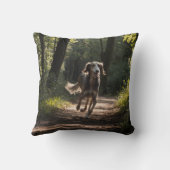 Elegant Saluki Throw Pillow クッション (裏面)