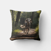 Elegant Saluki Throw Pillow クッション (正面)