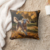 Elegant Saluki Throw Pillow クッション (ブランケット)