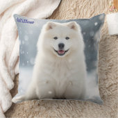 Elegant Samoyed Personalized クッション (ブランケット)