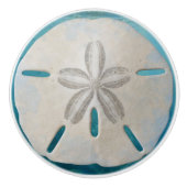 Elegant Sand Dollar Coastal Decor  セラミックノブ (正面)