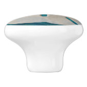 Elegant Sand Dollar Coastal Decor  セラミックノブ (側面)