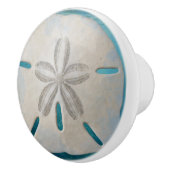 Elegant Sand Dollar Coastal Decor  セラミックノブ (右)