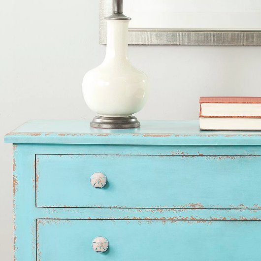 Elegant Sand Dollar Coastal Decor  セラミックノブ