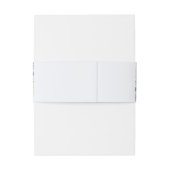 Elegant Sapphire & Ivory Floral Wedding Invite 招待状ベリーバンド (裏面例)