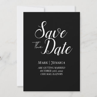 Elegant Save The Date Card | Minimal Modern セーブザデート