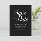 Elegant Save The Date Card | Minimal Modern セーブザデート (スタンド正面)