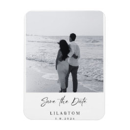 Elegant Save the Date Wedding Card マグネット
